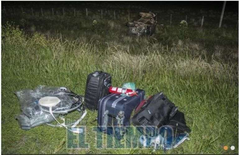 Dos pringlenses heridos en vuelco de camioneta | El Orden de Pringles