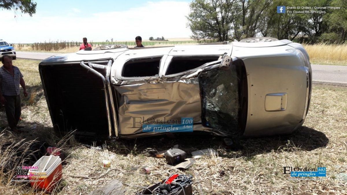 Accidente en ruta 51: dos heridos | El Orden de Pringles