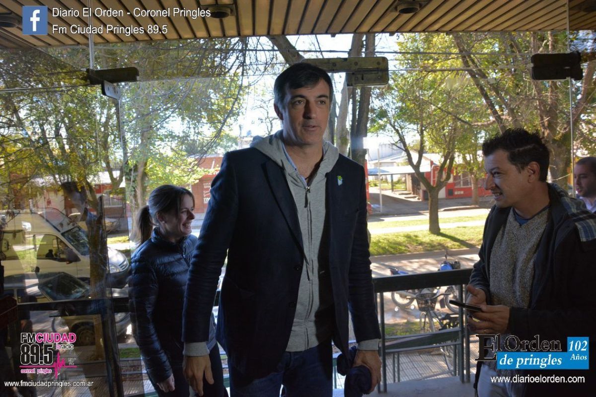 Esteban Bullrich recorrió Pringles