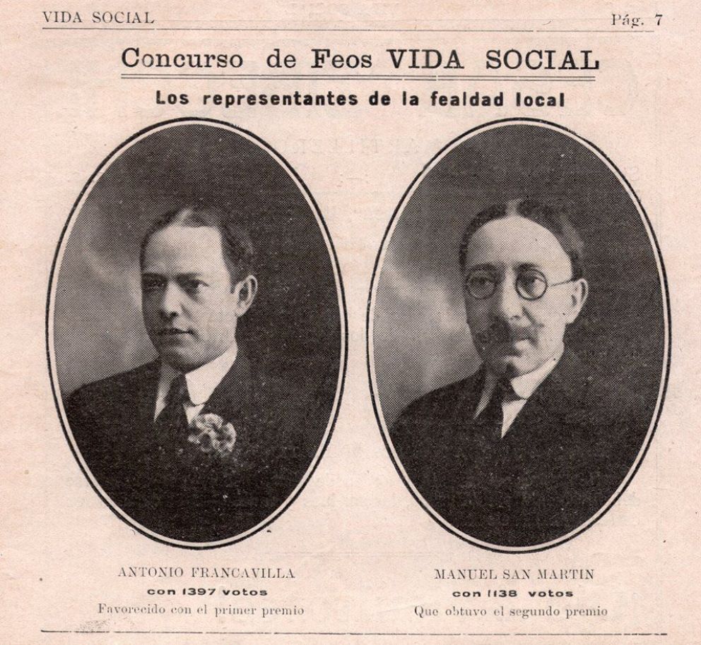 Concurso de Feos en Pringles del año 1919