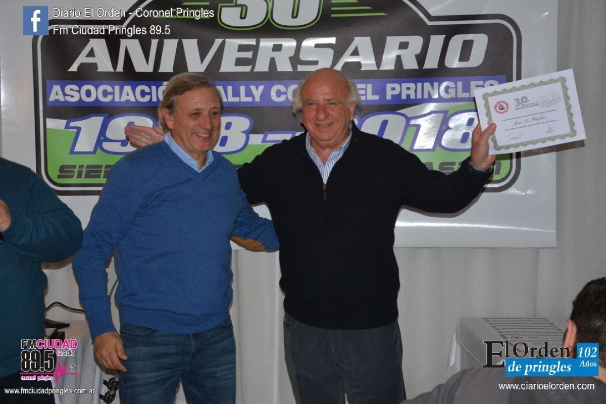 La Asociación Rally Coronel Pringles festejó sus 30 años