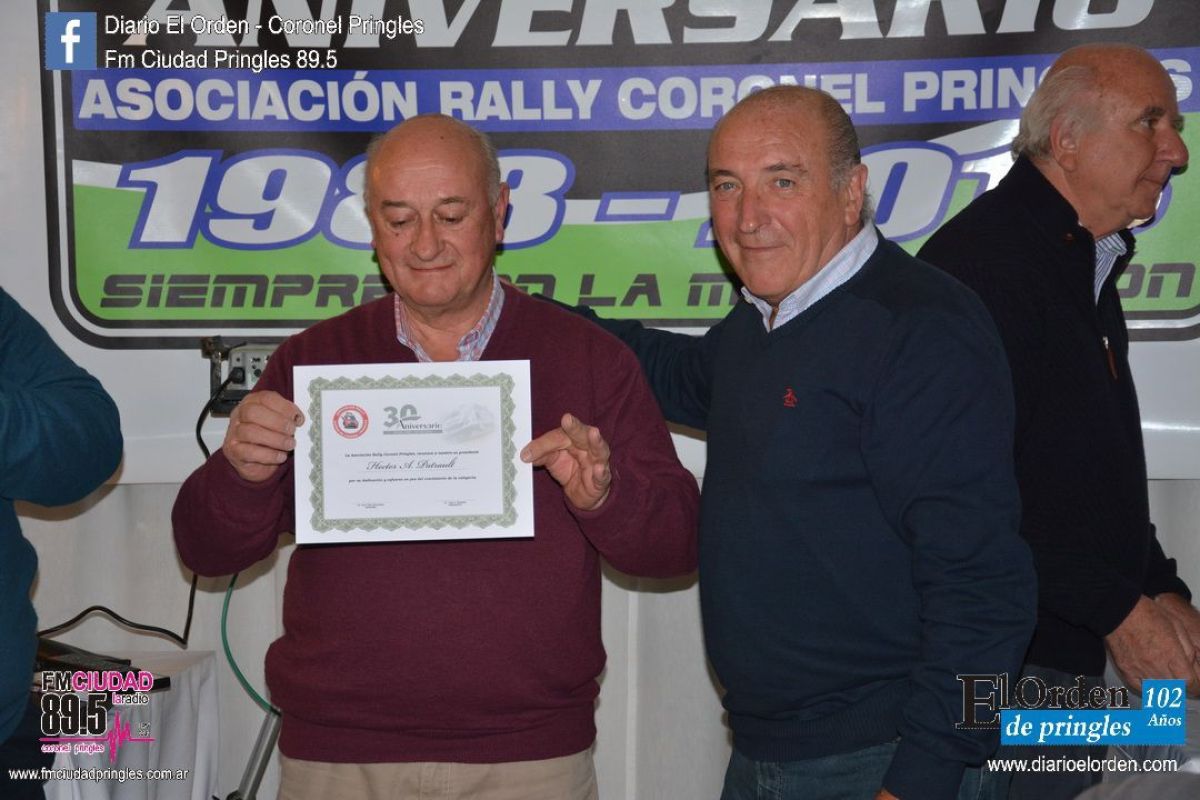 La Asociación Rally Coronel Pringles festejó sus 30 años