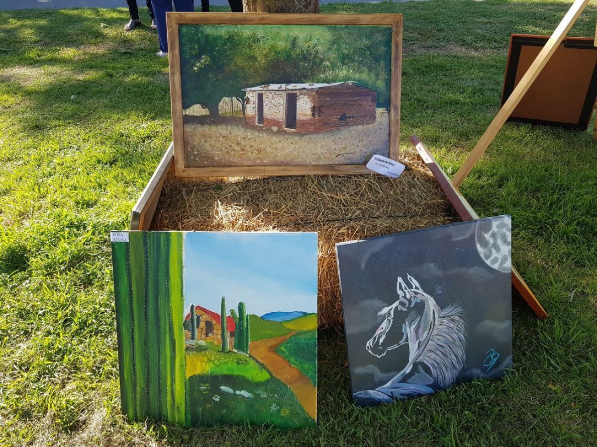 Hermosos trabajos en la muestra callejera