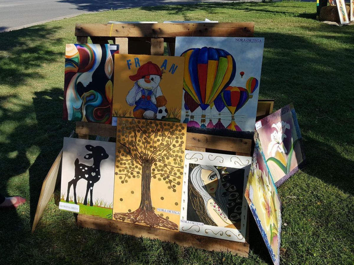 Hermosos trabajos en la muestra callejera