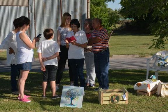 Hermosos trabajos en la muestra callejera