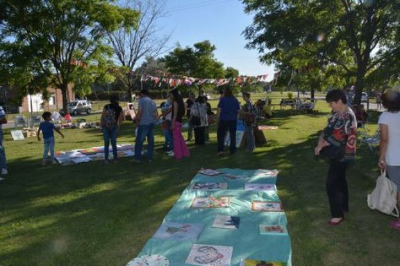 Hermosos trabajos en la muestra callejera