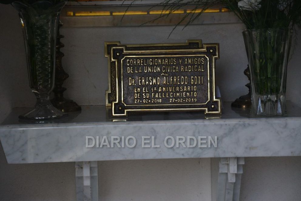 Erasmo Goti fue recordado por  amigos y correligionarios de la U.C.R.