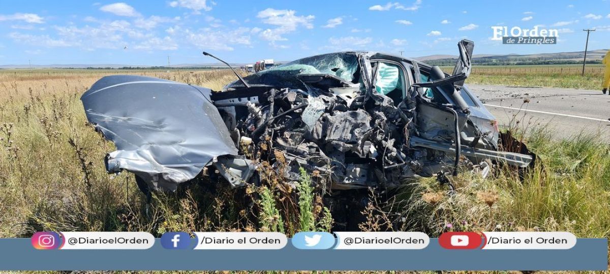 Tres heridos en choque frontal de camion y auto | El Orden de Pringles
