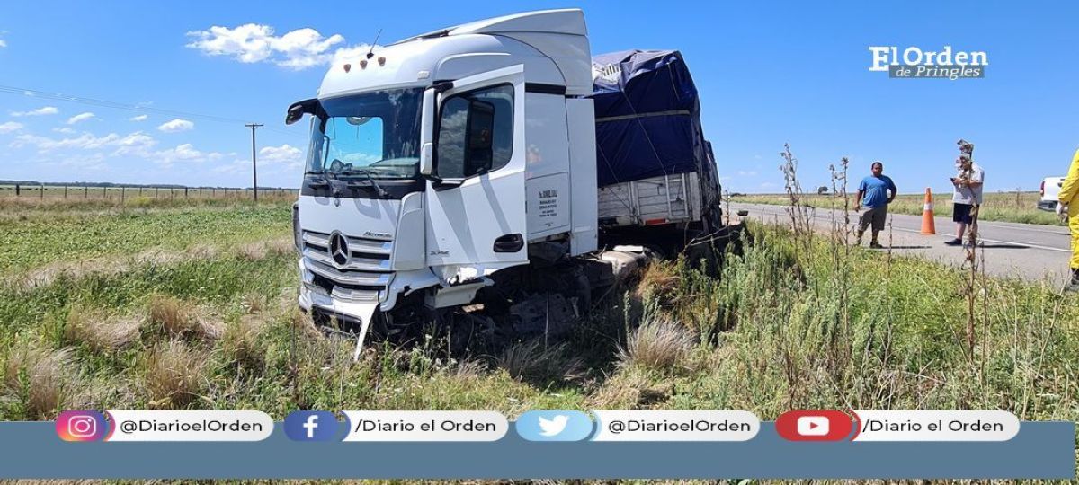 Tres heridos en choque frontal de camion y auto | El Orden de Pringles