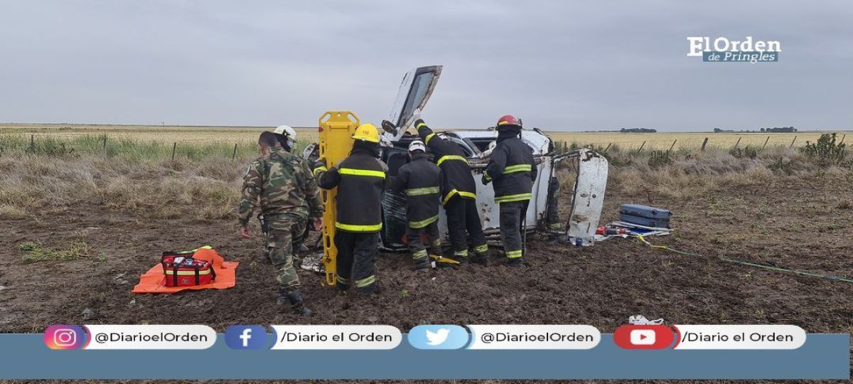 Dos Personas resultaron heridas tras vuelco en Ruta 85 | El Orden de ...