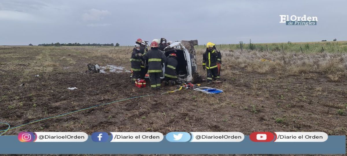 Dos Personas resultaron heridas tras vuelco en Ruta 85 | El Orden de ...