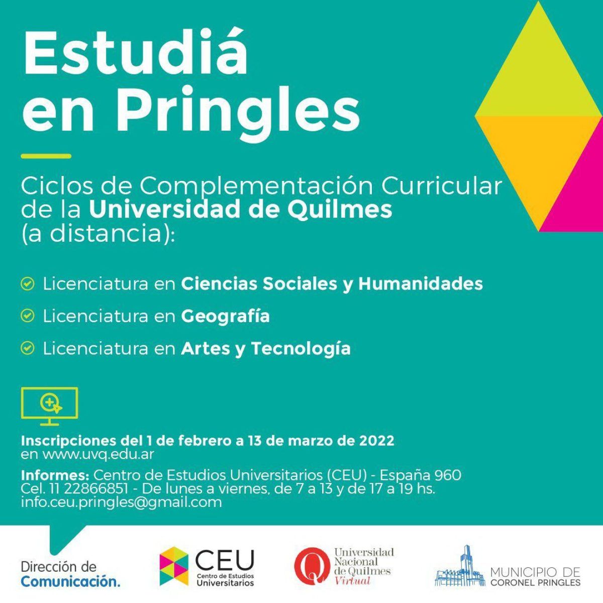 Las nuevas carreras universitarias para estudiar en Coronel Pringles