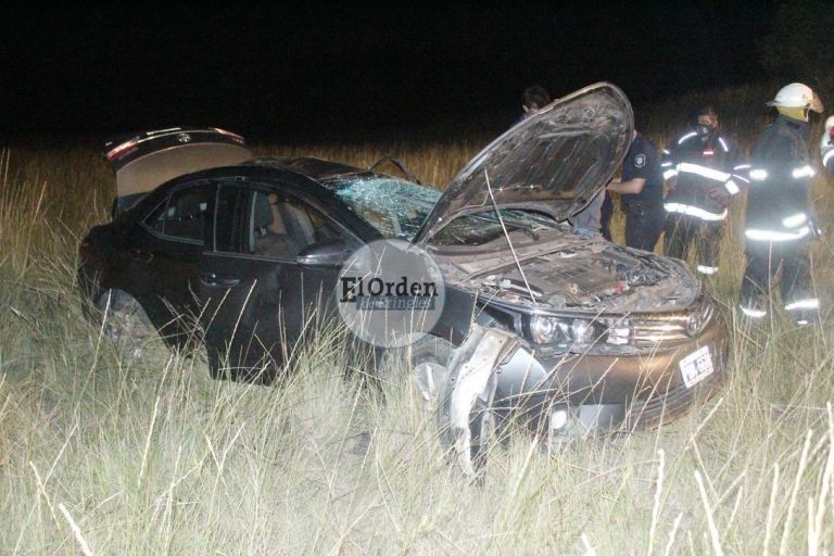 Tres heridos leves tras un vuelco en ruta 51 | El Orden de Pringles