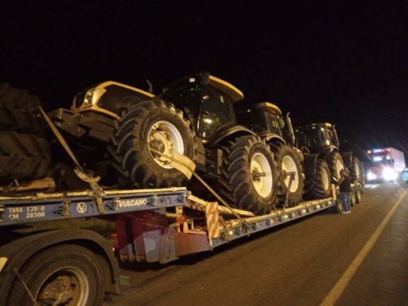 ARBA detectó tres tractores 0km y 500 toneladas de cereal transportados sin documentación